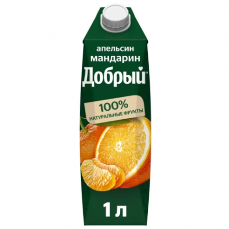 Сок Добрый апельсин-мандарин 1л