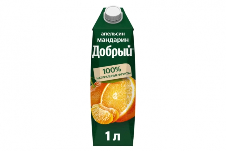 Сок Добрый апельсин-мандарин 1л
